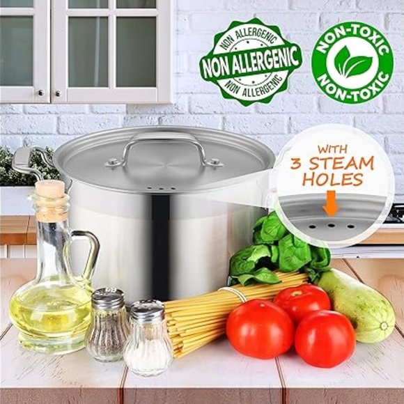 5-Quart Stainless Steel Stockpot ( new with box) - Picture 3 of 7